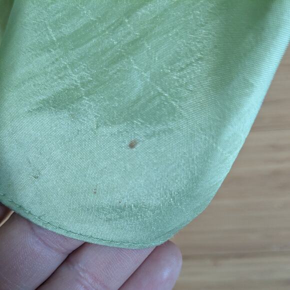 Vintage Prom Dress Ball Gown Maxi 10 Green Y2K Fairy Princess Beaded Strapless - Picture 15 of 16